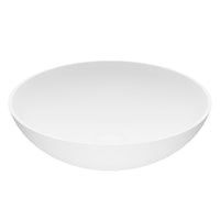 Modern White Matte Stone Vessel Bathroom Sink