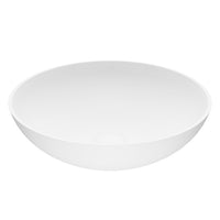 Handmade matte stone sink for bathroom, round shape, modern style