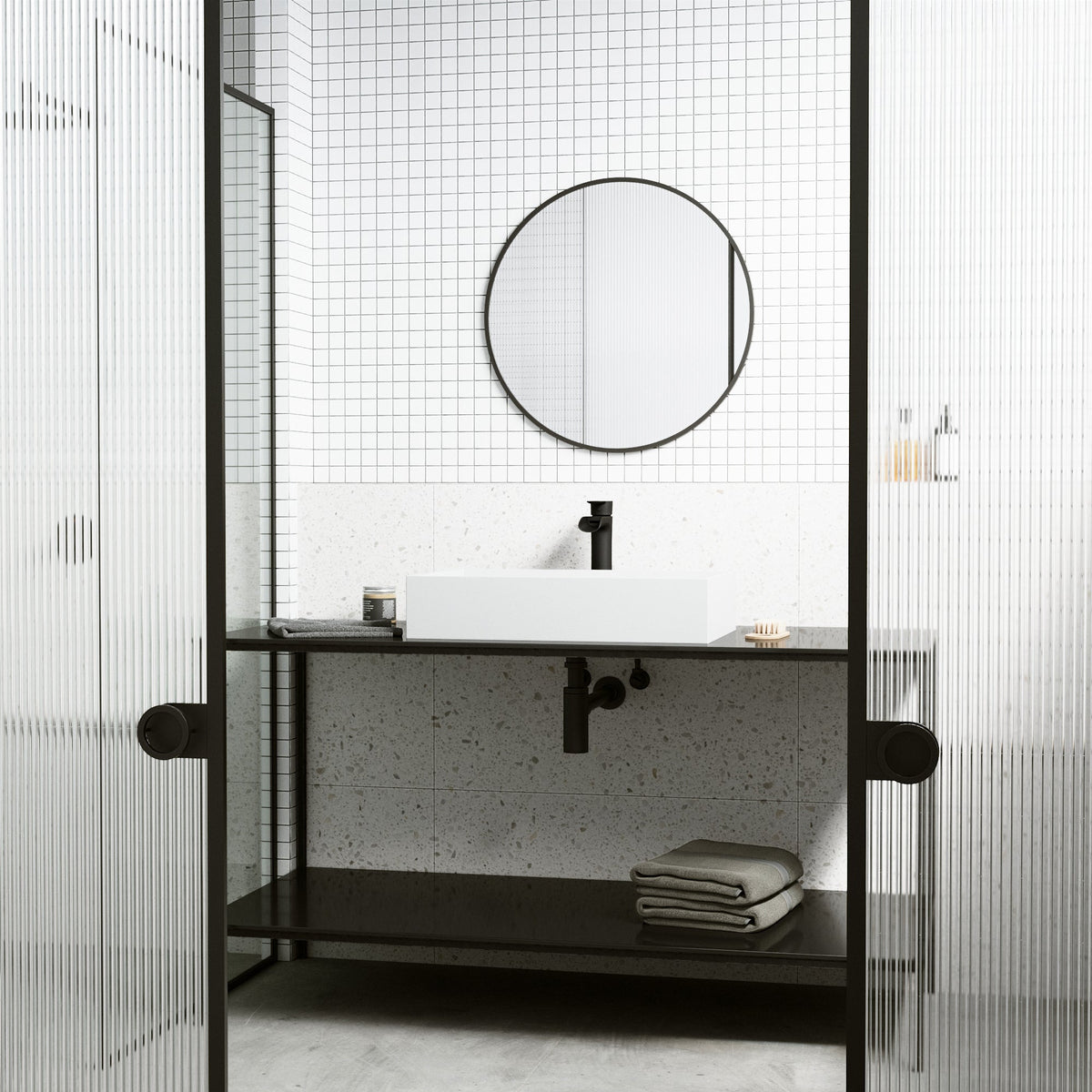 Contemporary vessel sink in matte white, rectangular shape, scratch-resistant finish