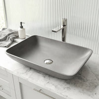 Gothic Gray Concreto Stone Vessel Bathroom Sink