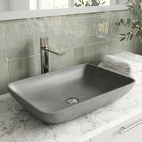 Gothic Gray Concreto Stone Vessel Bathroom Sink