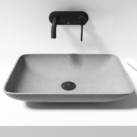 Gothic Gray Concreto Stone Vessel Bathroom Sink
