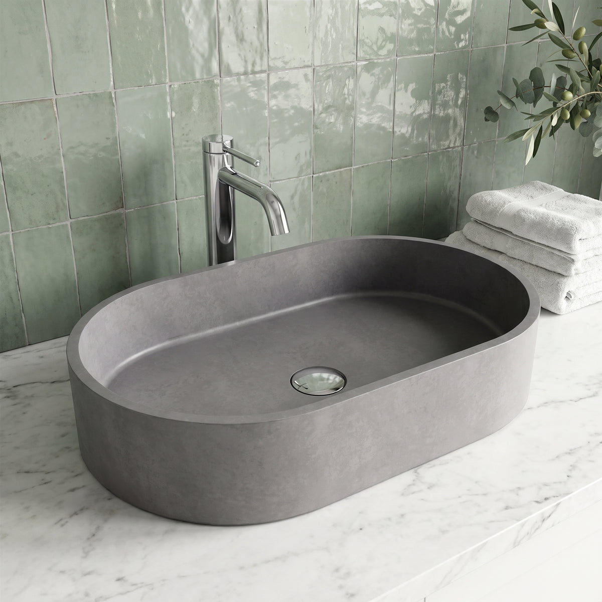 Amada Concreto Stone™ Vessel Sink