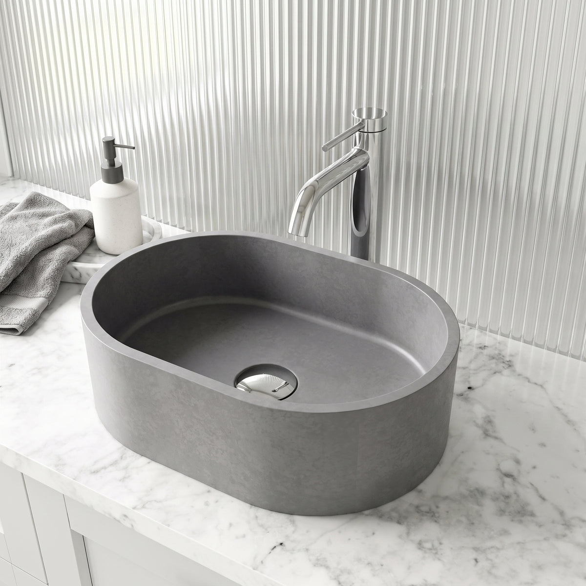 Amada Concreto Stone™ Vessel Sink