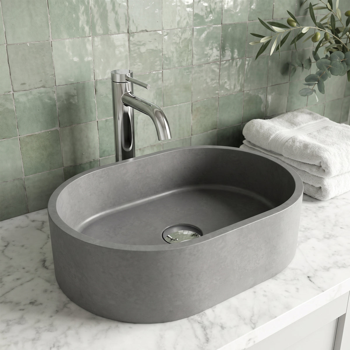 Amada Concreto Stone™ Vessel Sink