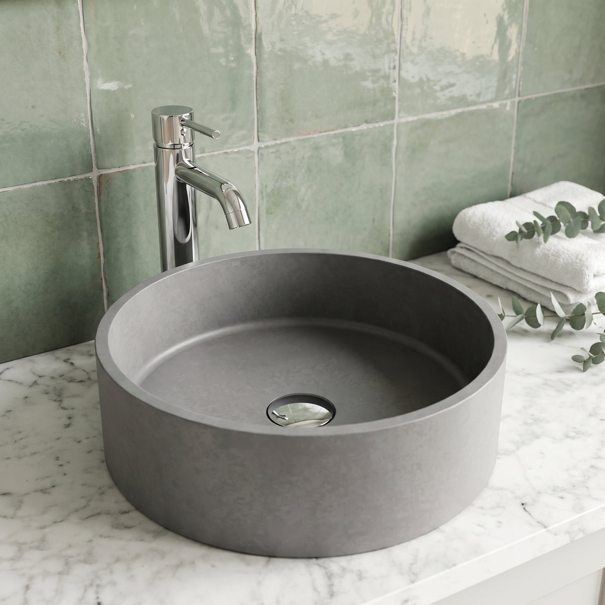 Amada Concreto Stone™ Vessel Sink