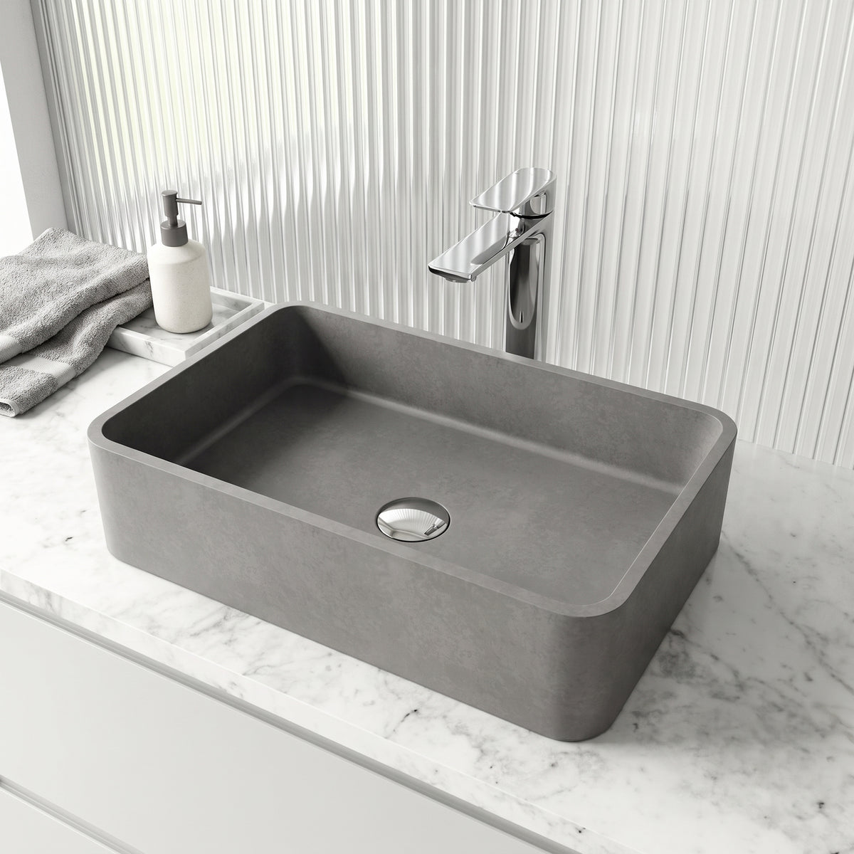Paloma Concreto Stone™ Vessel Sink