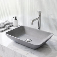 Gothic Gray Concreto Stone Vessel Bathroom Sink