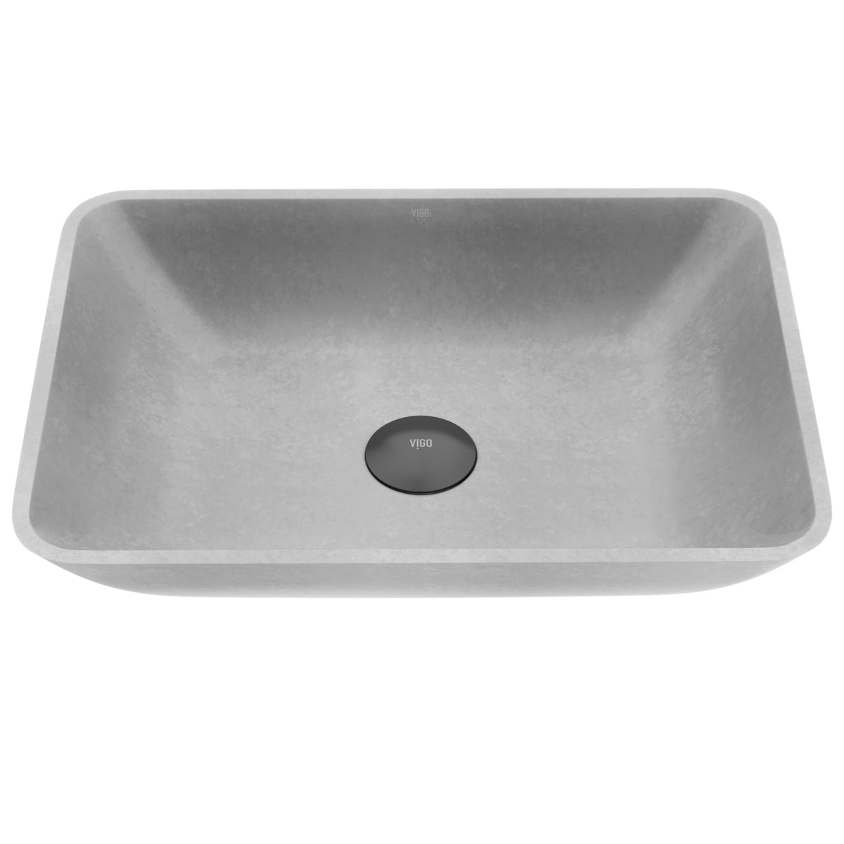 Gothic Gray Concreto Stone Vessel Bathroom Sink