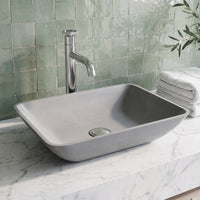 Gothic Gray Concreto Stone Vessel Bathroom Sink