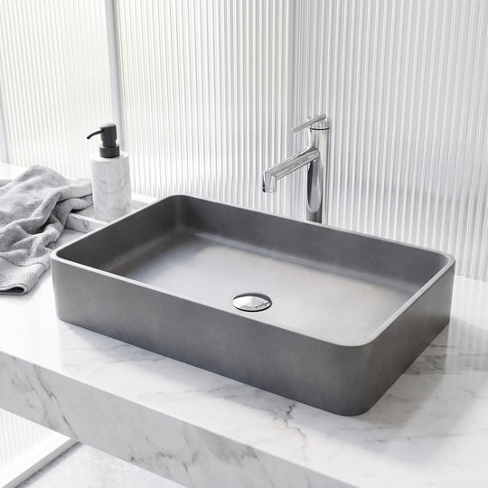 Meridian Rectangular Concreto  Stone™ Vessel Sink