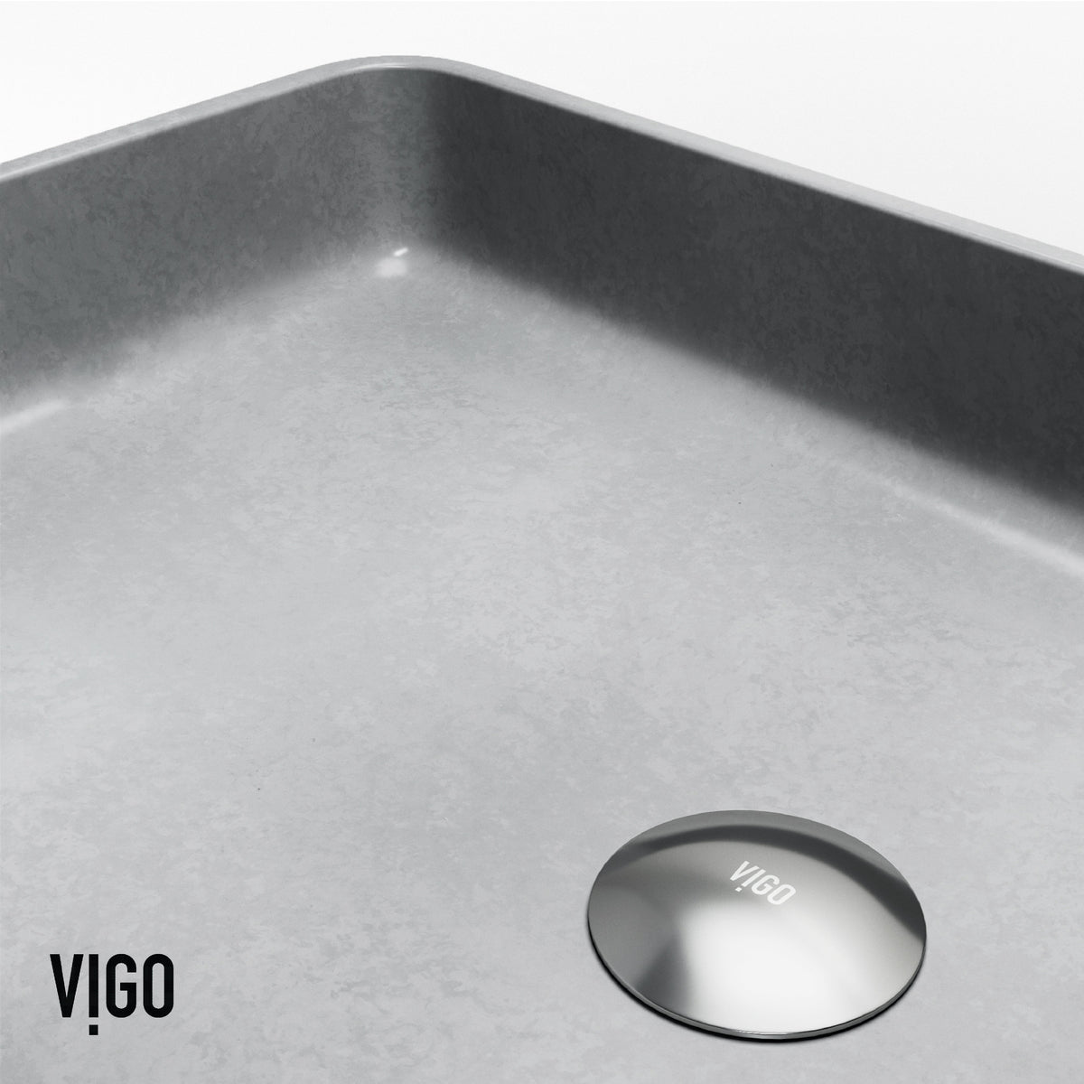 Gray concrete bathroom sink with vessel installation and scratch resistance