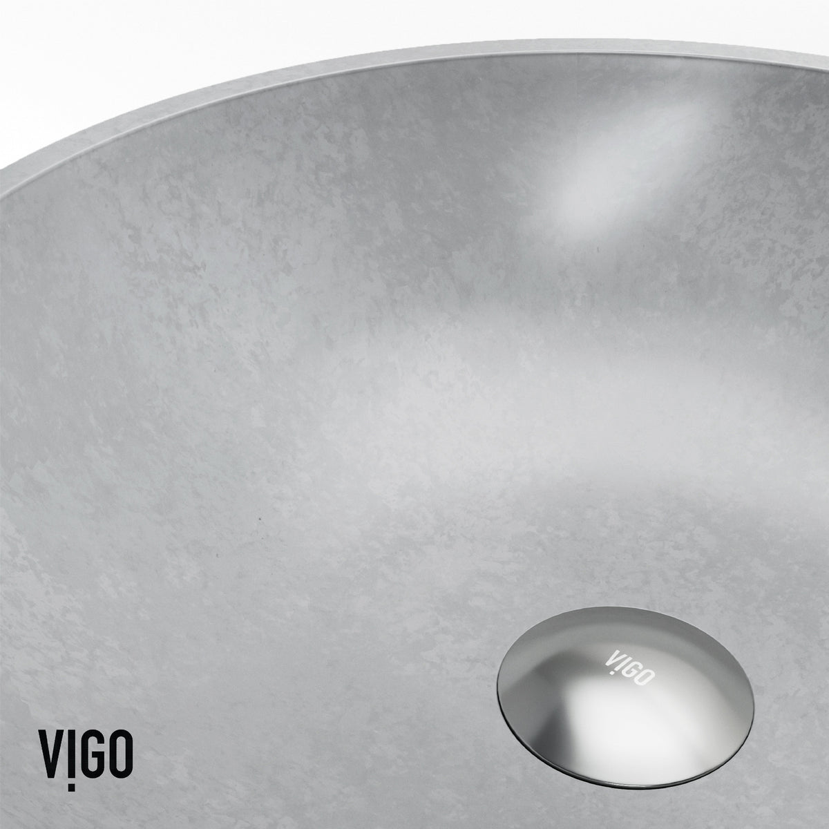 Handmade gray concrete sink for bathroom with vessel installation