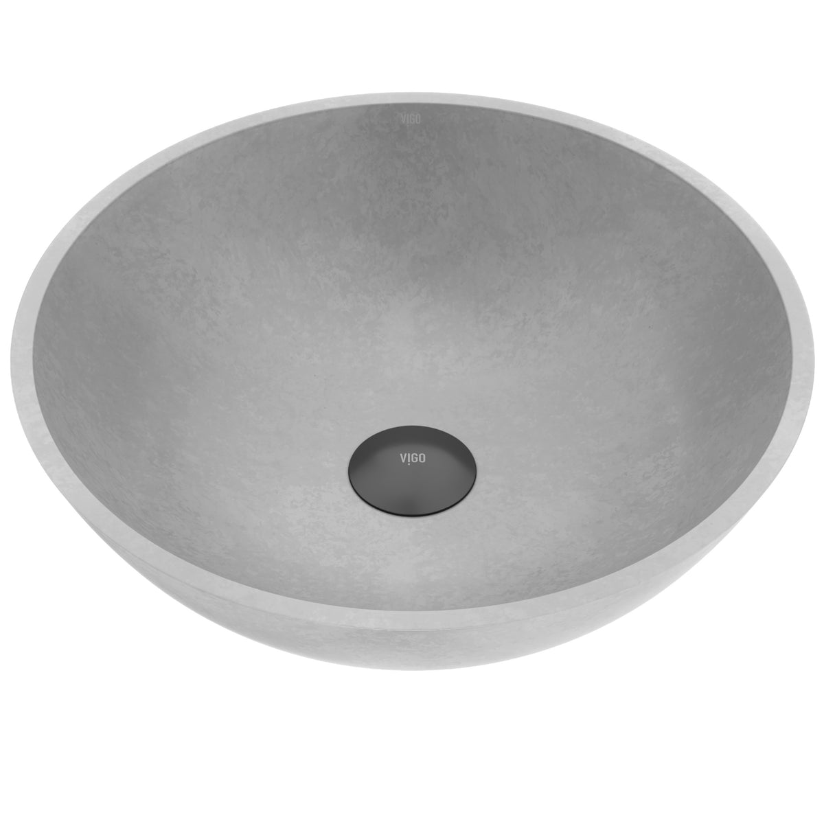 Gothic Gray Concreto Stone Vessel Bathroom Sink