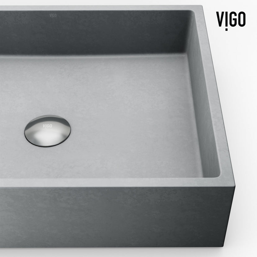 Scratch-resistant vessel sink with rectangular form and modern look