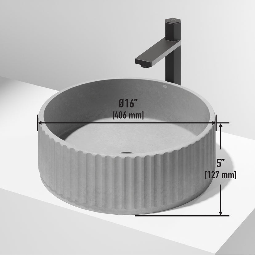 Windsor Concreto Stone™ Vessel Sink