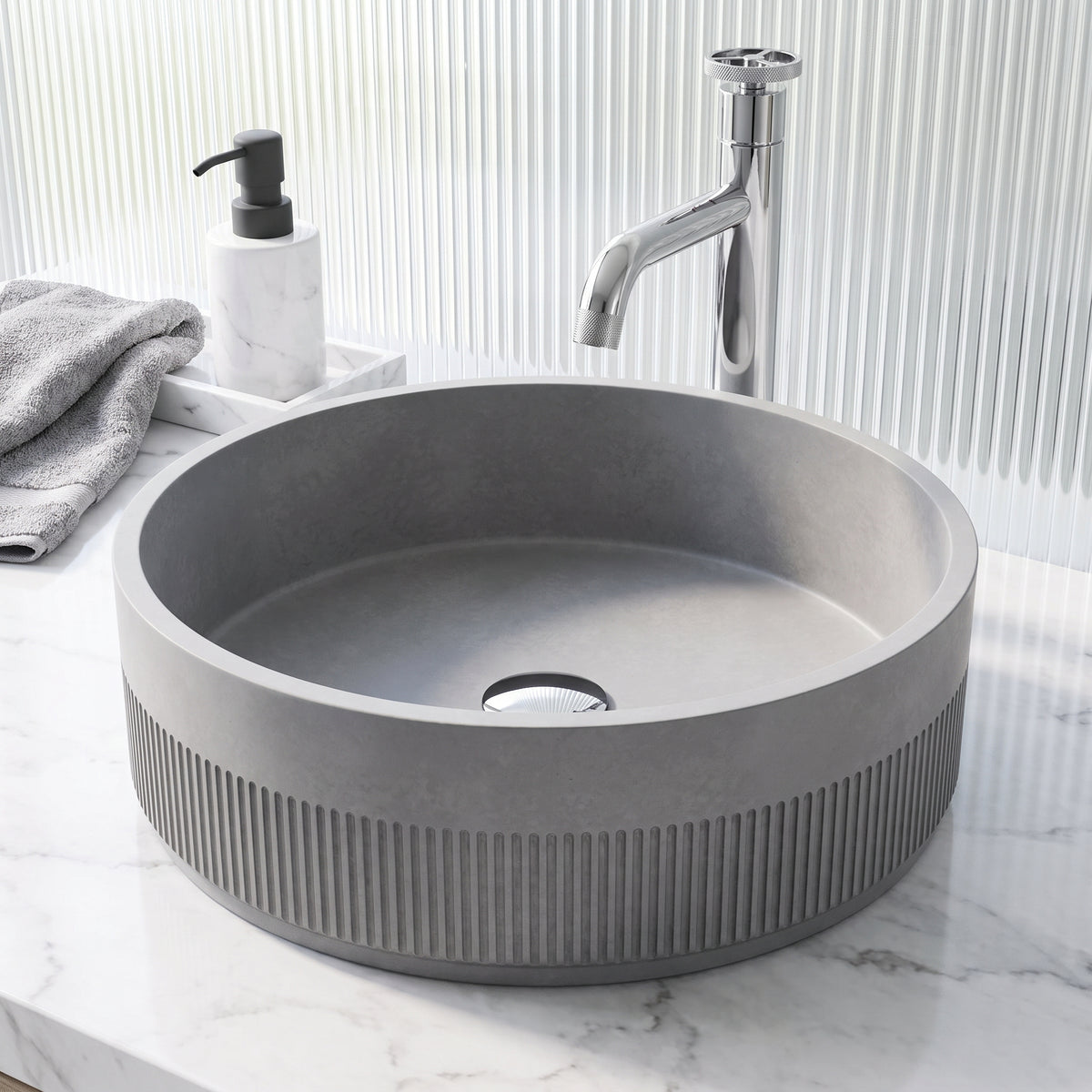 Cypress Concreto Stone™ Vessel Sink