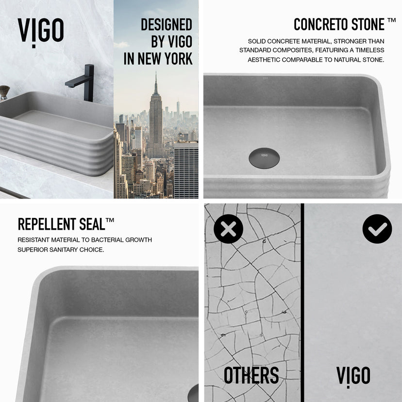 Cadman Concreto Stone™ Vessel Sink