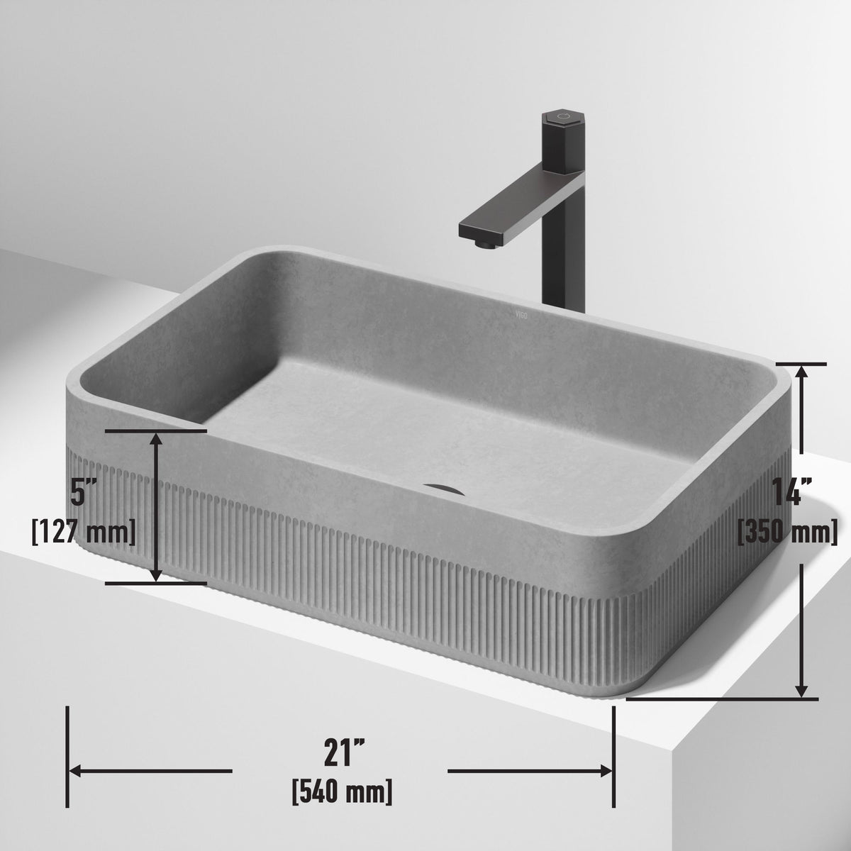 Cypress Concreto™ Stone Vessel Sink