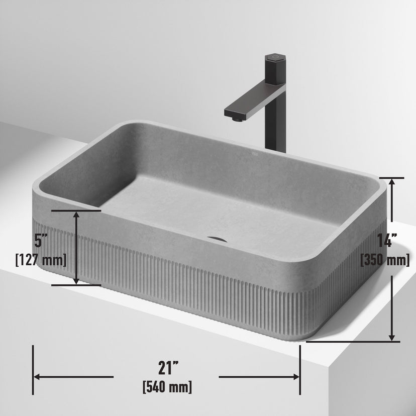 Cypress Concreto™ Stone Vessel Sink