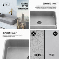 Cypress Concreto™ Stone Vessel Sink
