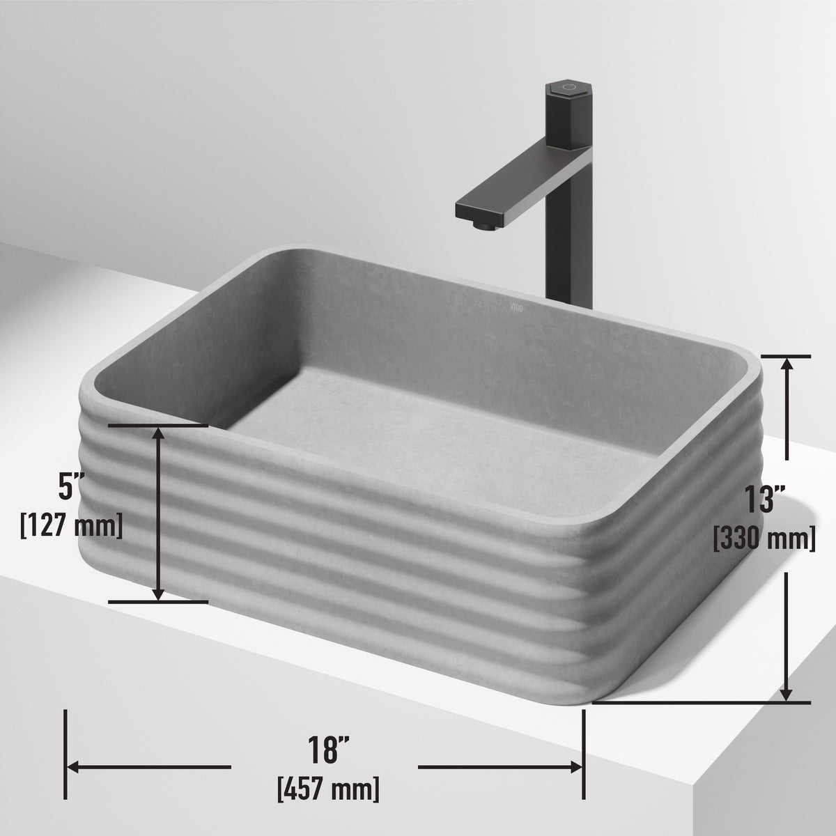 Cadman Concreto Stone™ Vessel Sink