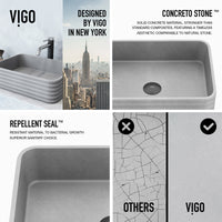 Cadman Concreto Stone™ Vessel Sink