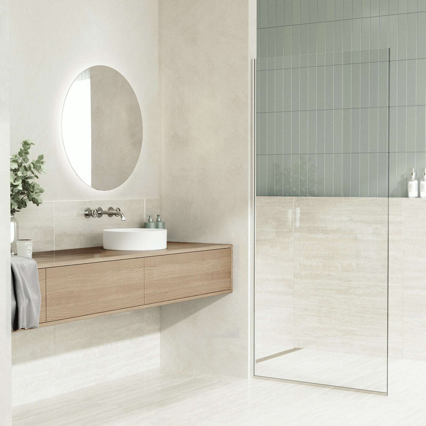 UltraThin™ Modern White Matte Stone™ 14 in. Round Vessel Bathroom Sink