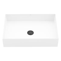 UltraThin™ Modern White Matte Stone™ 22 in. L x 15 in. W Rectangular Vessel Bathroom Sink