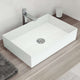 UltraThin™ Modern White Matte Stone™ 22 in. L x 15 in. W Rectangular Vessel Bathroom Sink