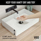 UltraThin™ Modern White Matte Stone™ 22 in. L x 15 in. W Rectangular Vessel Bathroom Sink
