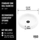 Elan Modern White Matte Stone™ 17 in. Round Vessel Bathroom Sink
