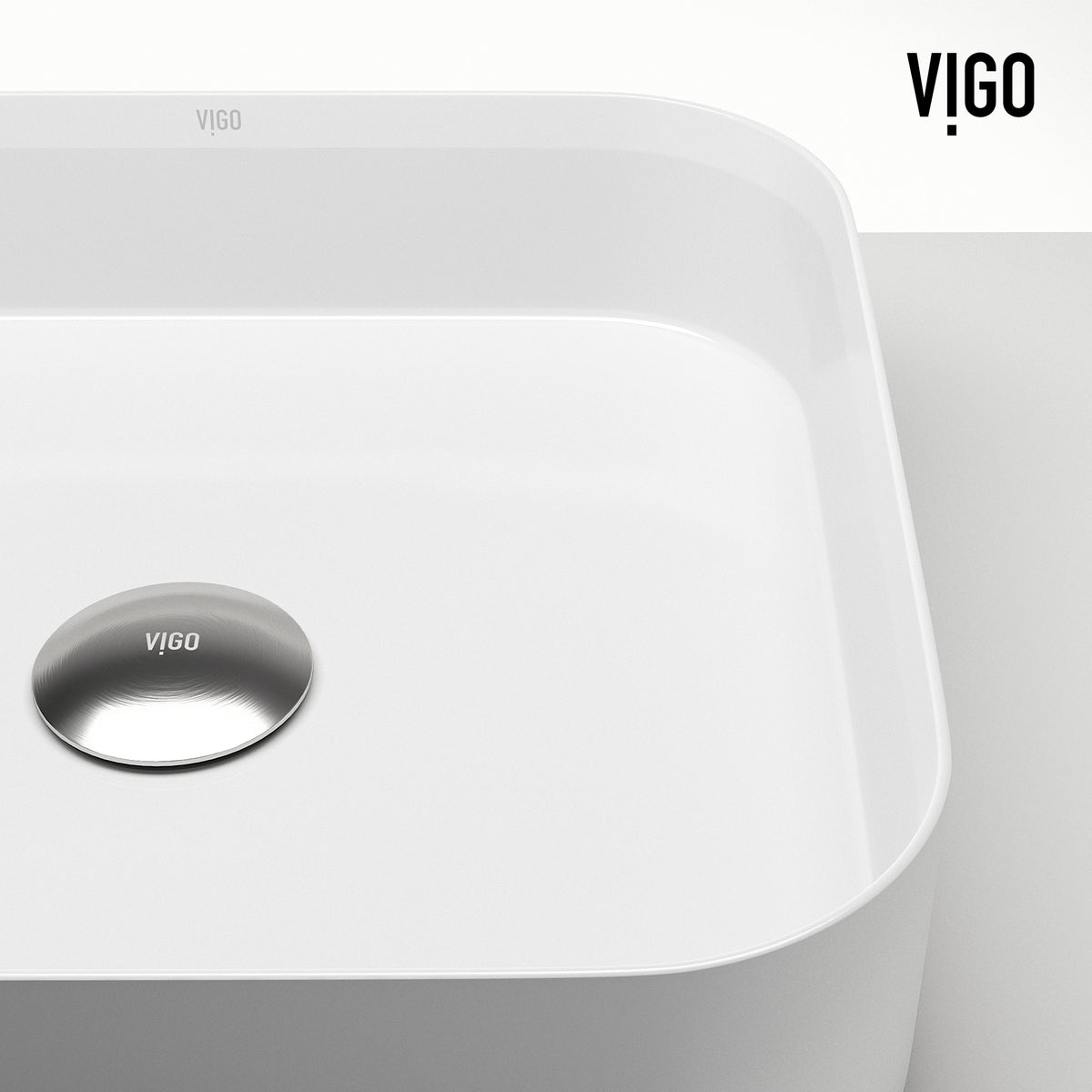 UltraThin™ Modern White Matte Stone™ 16 in. L x 16 in. W Square Vessel Bathroom Sink