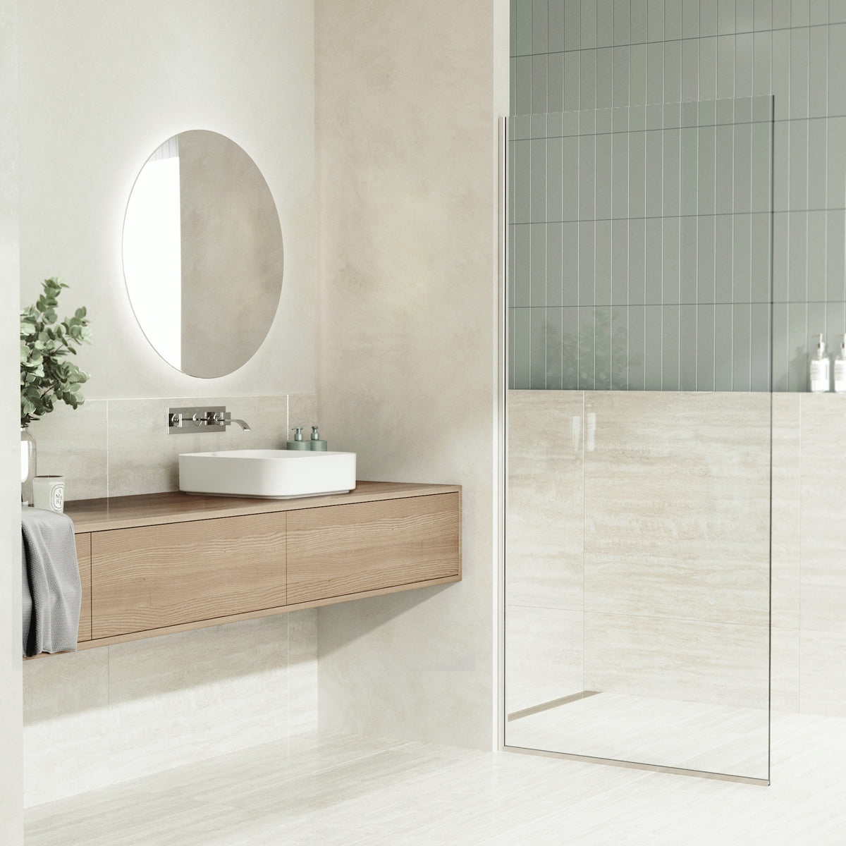 UltraThin™ Modern White Matte Stone™ 16 in. L x 16 in. W Square Vessel Bathroom Sink