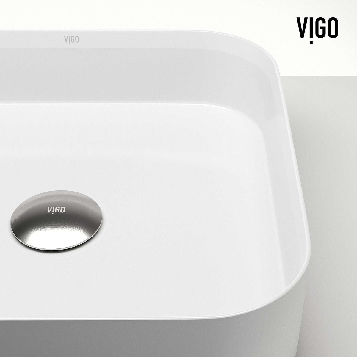 UltraThin™ Modern White Matte Stone™ 16 in. L x 16 in. W Square Vessel Bathroom Sink