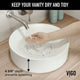 Elan Modern White Matte Stone™ 16 in. Round Vessel Bathroom Sink