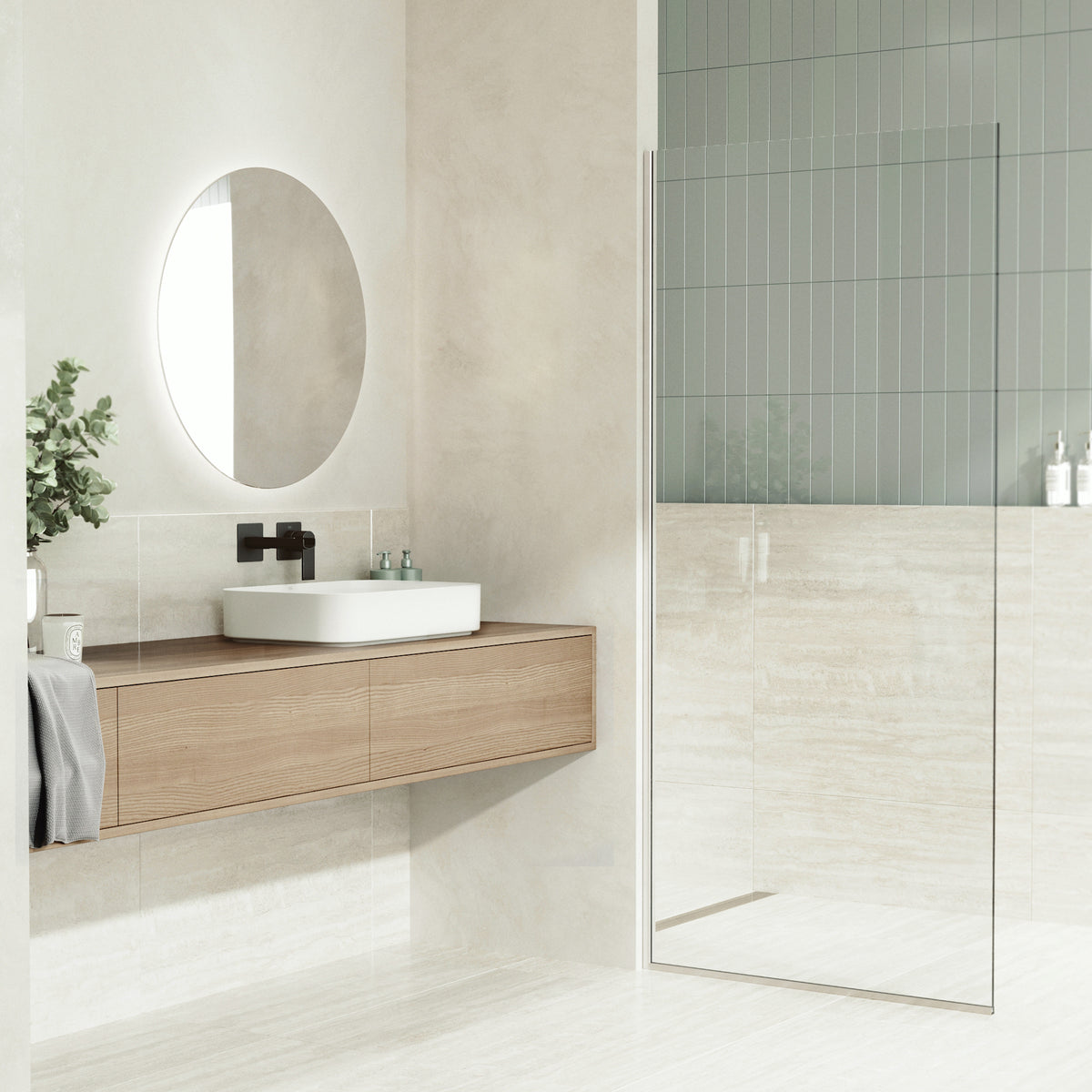 UltraThin™ Modern White Matte Stone™ 21 in. L x 14 in. W Rectangular Vessel Bathroom Sink