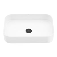 UltraThin™ Modern White Matte Stone™ 21 in. L x 14 in. W Rectangular Vessel Bathroom Sink