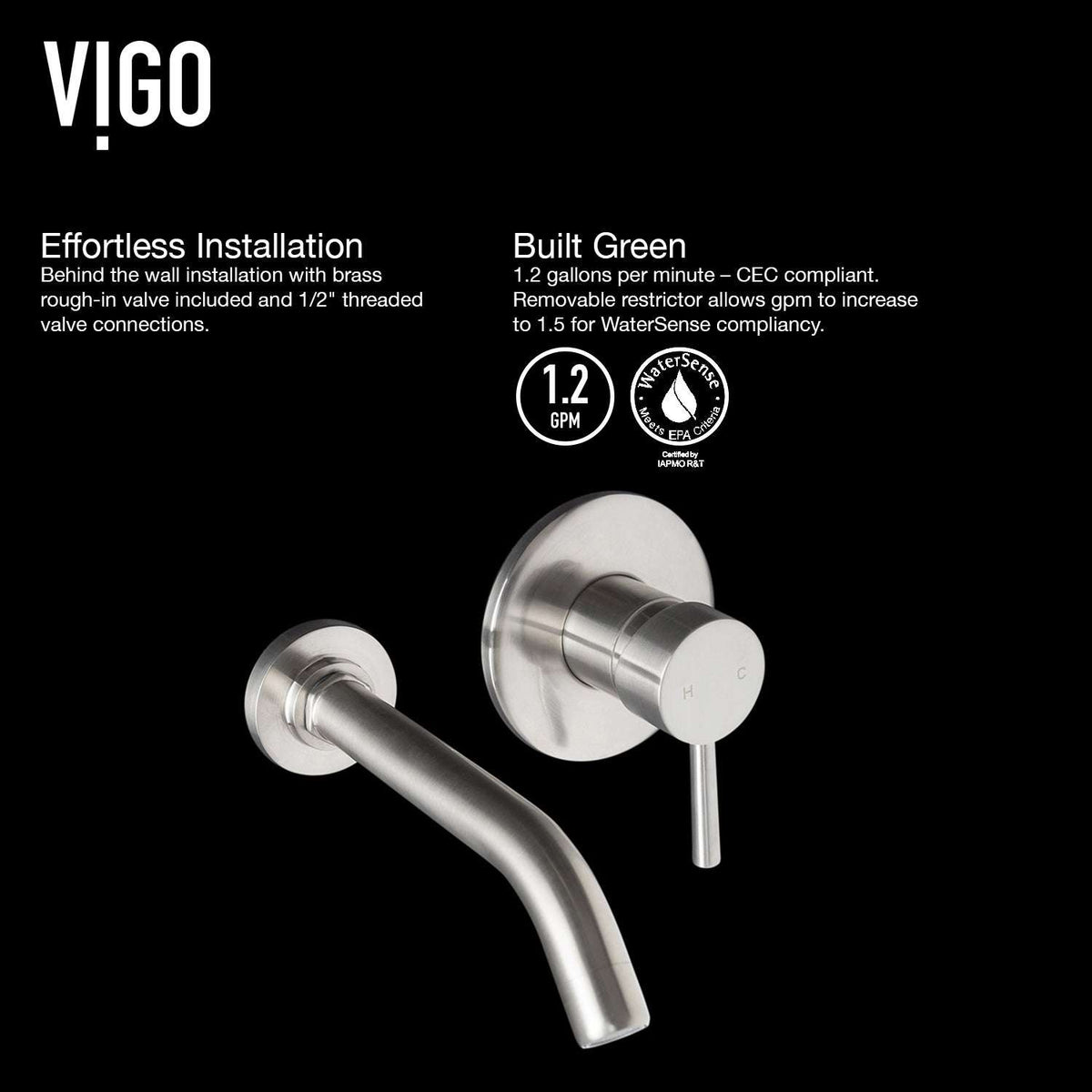 Noma Olus Wall Mount Bathroom Faucet