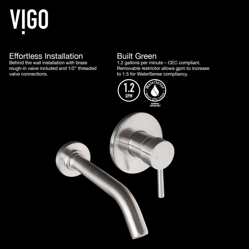 Noma Olus Wall Mount Bathroom Faucet