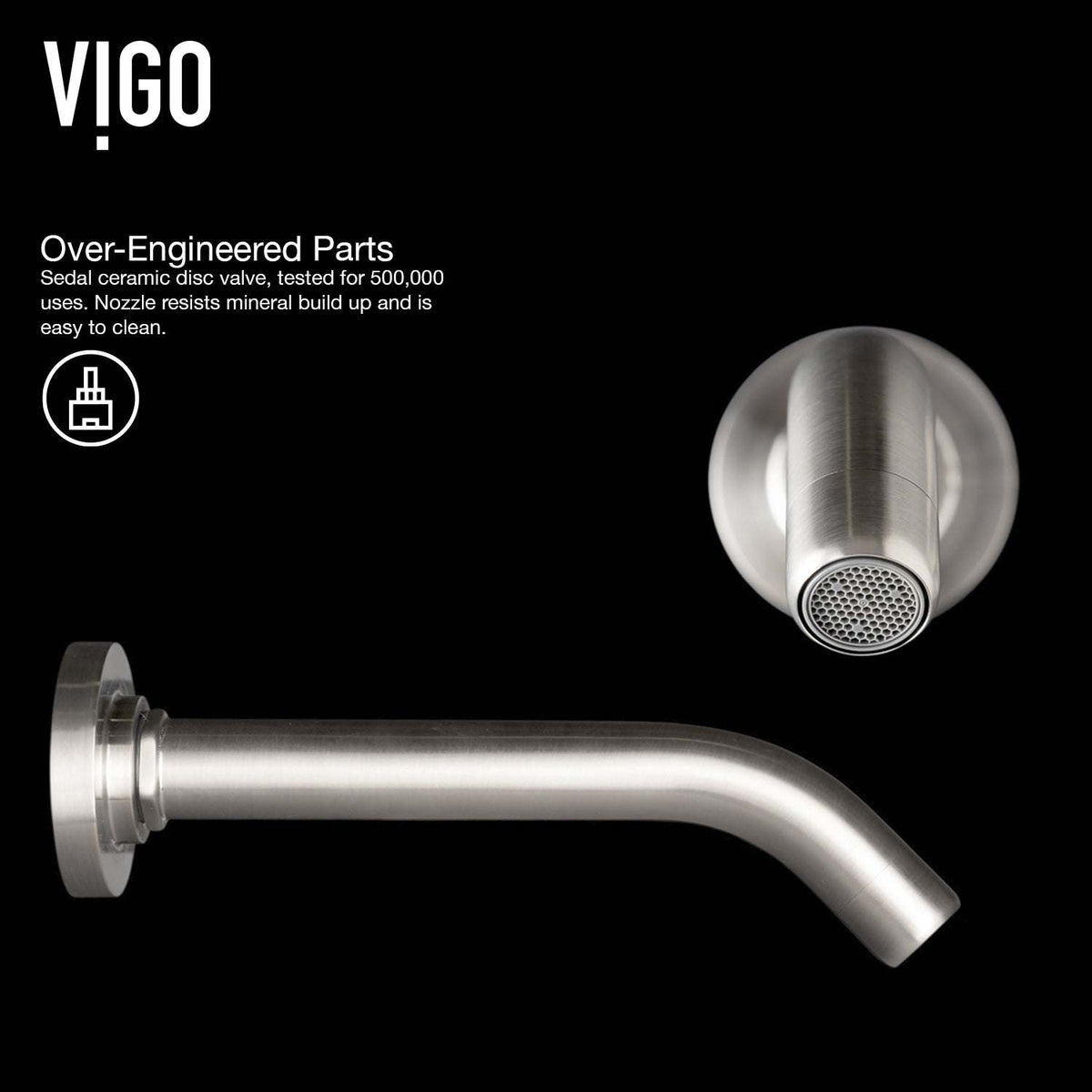 Noma Olus Wall Mount Bathroom Faucet