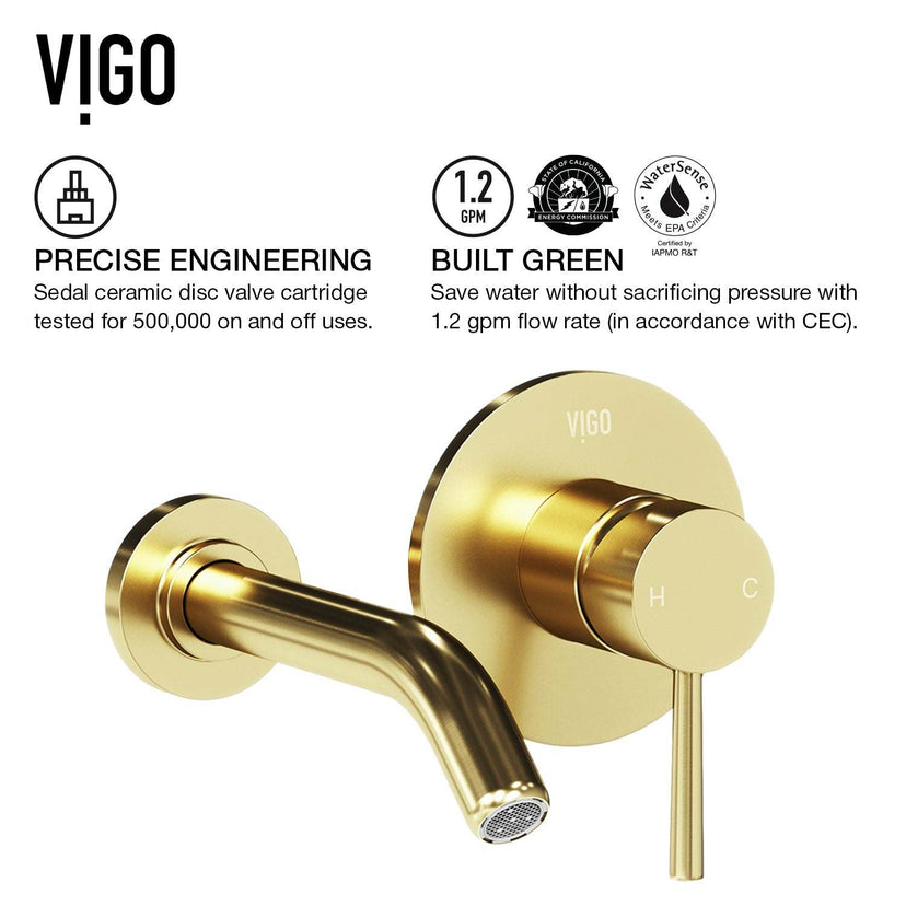 Noma Olus Wall Mount Bathroom Faucet