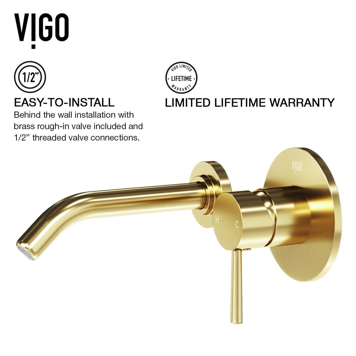Noma Olus Wall Mount Bathroom Faucet