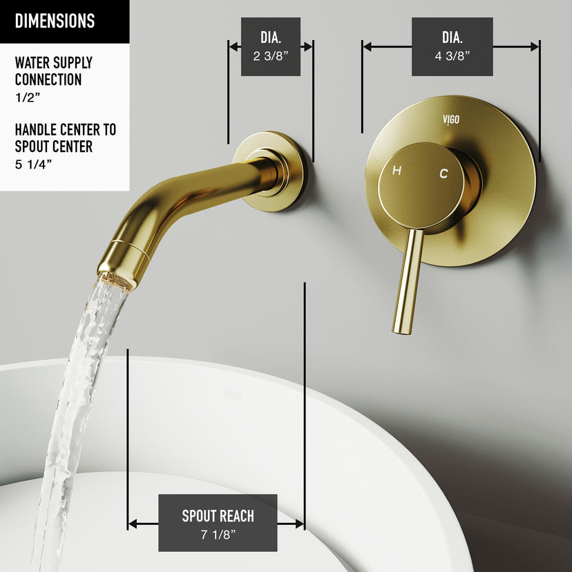 Noma Olus Wall Mount Bathroom Faucet