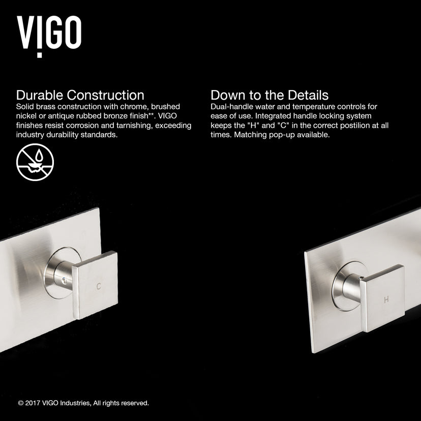 Satro Wall Mount Bathroom Faucet
