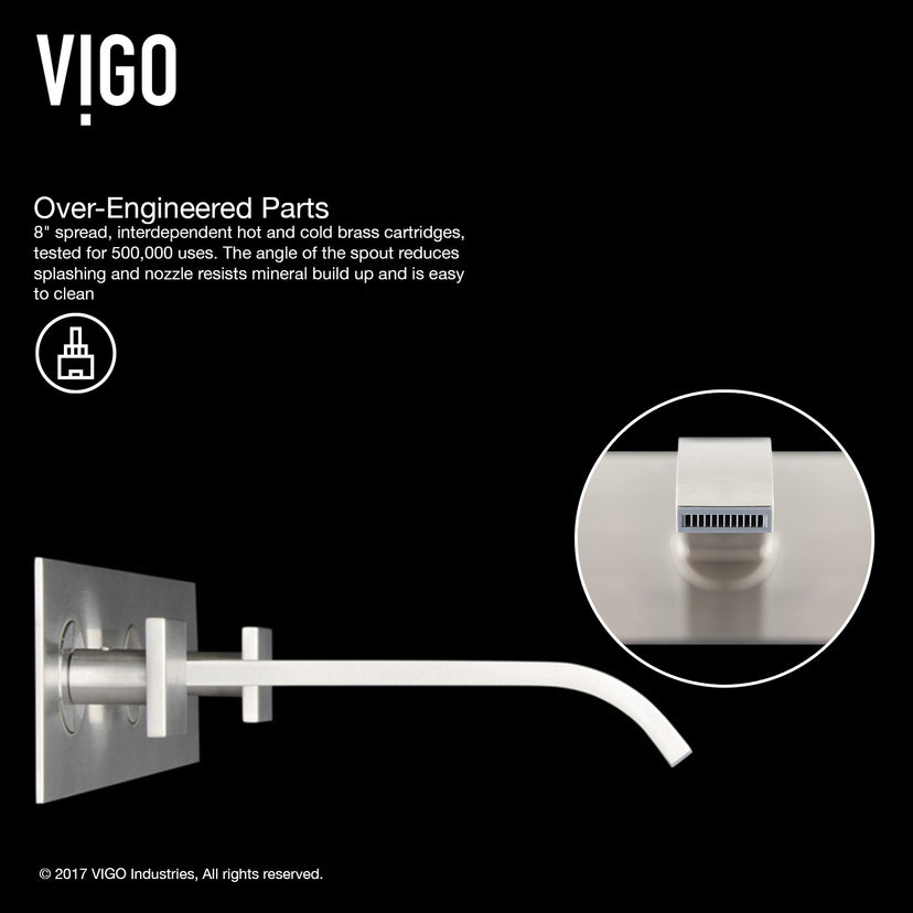 Satro Wall Mount Bathroom Faucet
