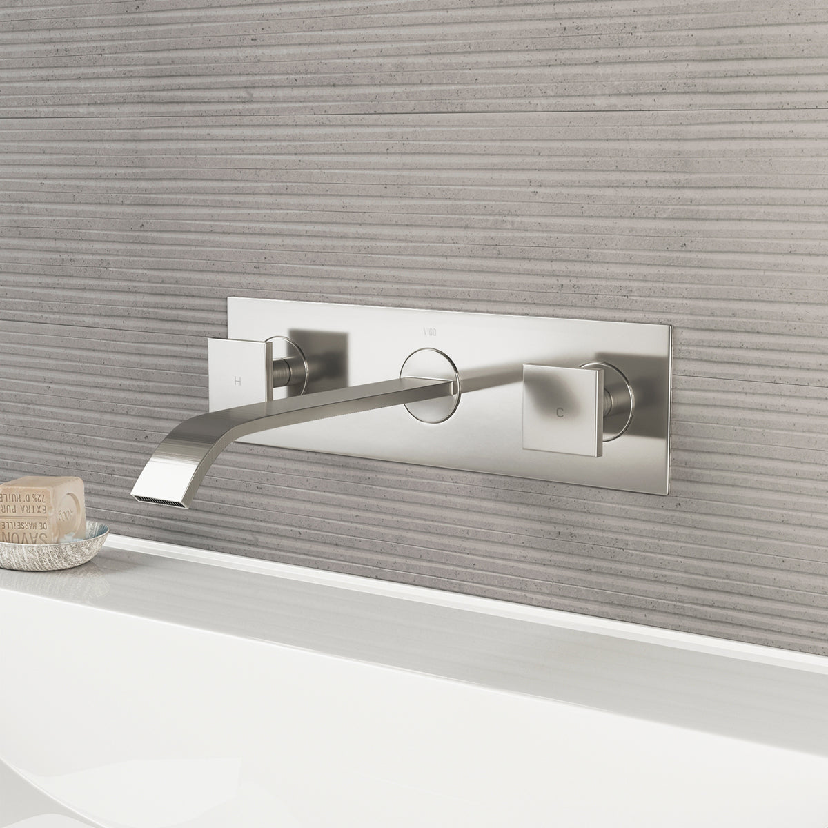 Satro Wall Mount Bathroom Faucet