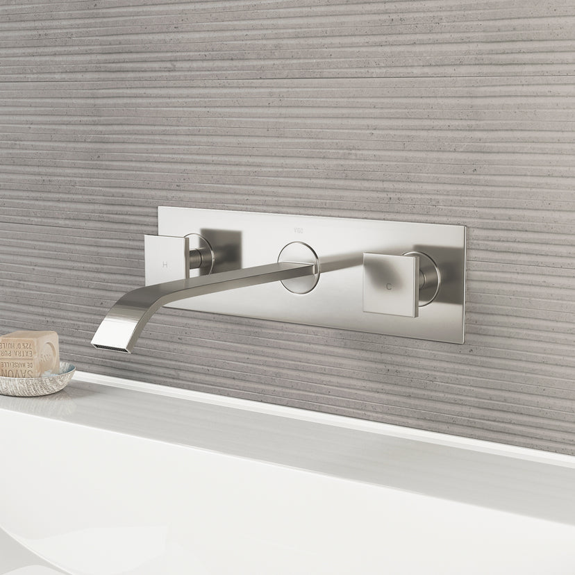 Satro Wall Mount Bathroom Faucet