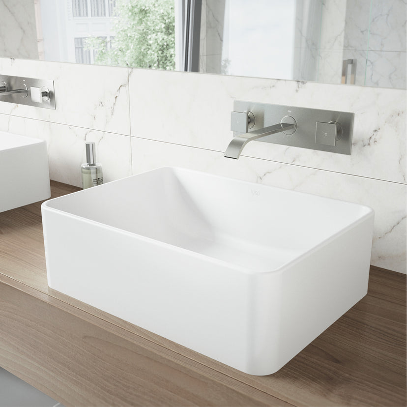 Satro Wall Mount Bathroom Faucet