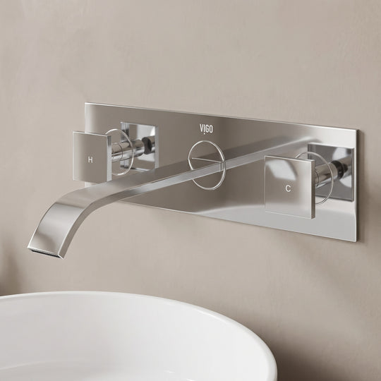Satro Wall Mount Bathroom Faucet